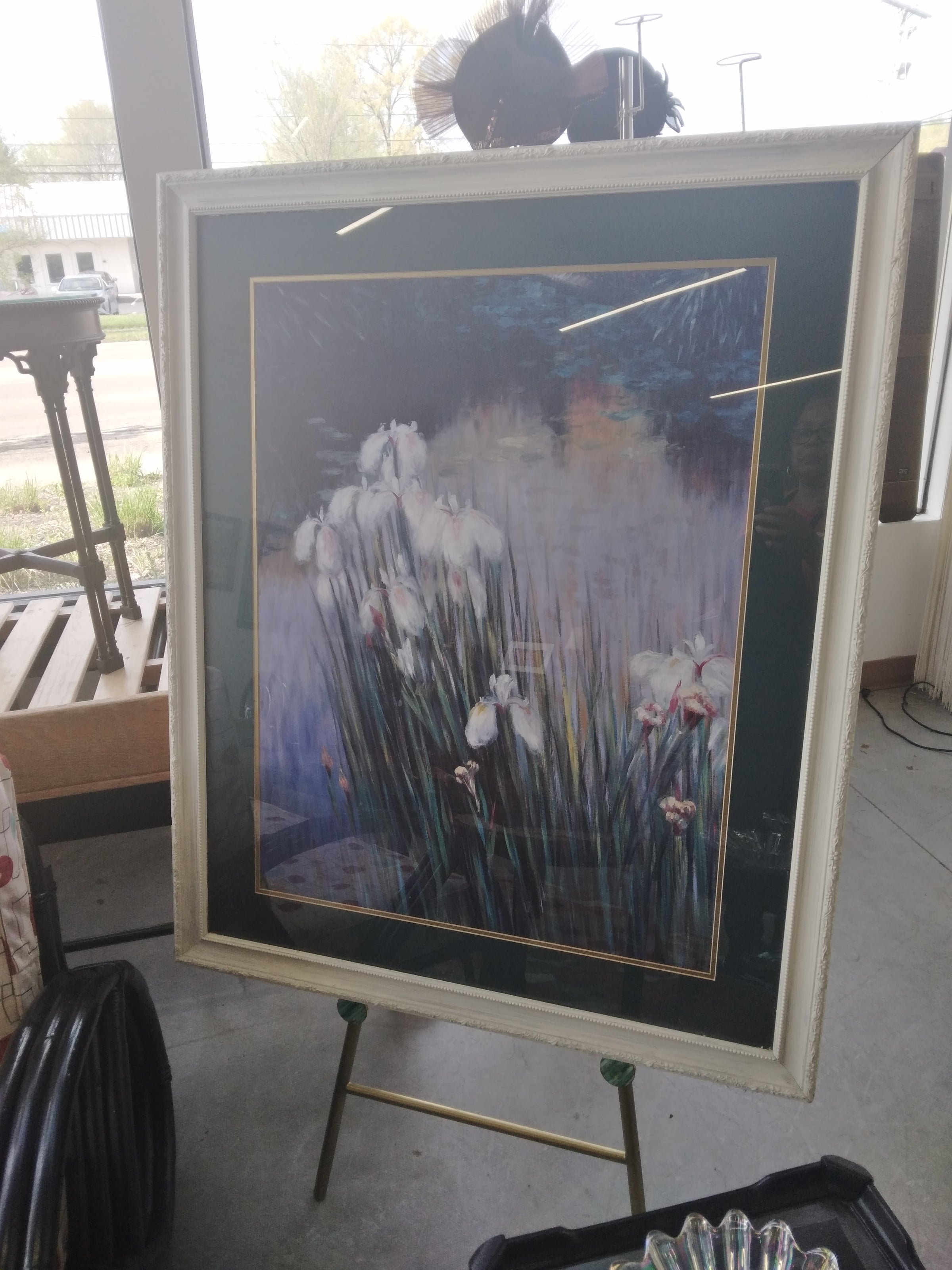 Greg Singley Wild Irises Decorative Framed Impressionist Print