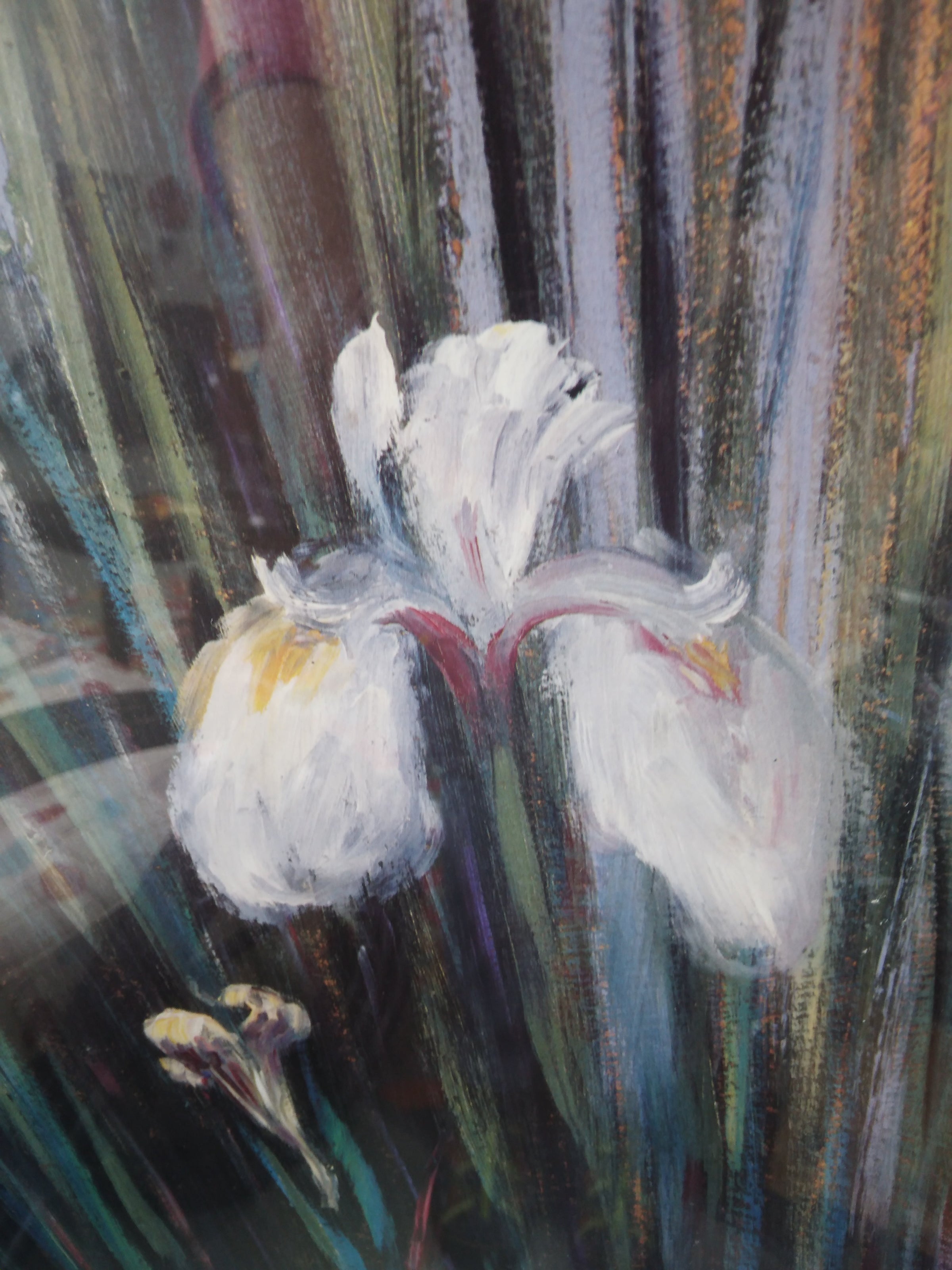 Greg Singley Wild Irises Decorative Framed Impressionist Print