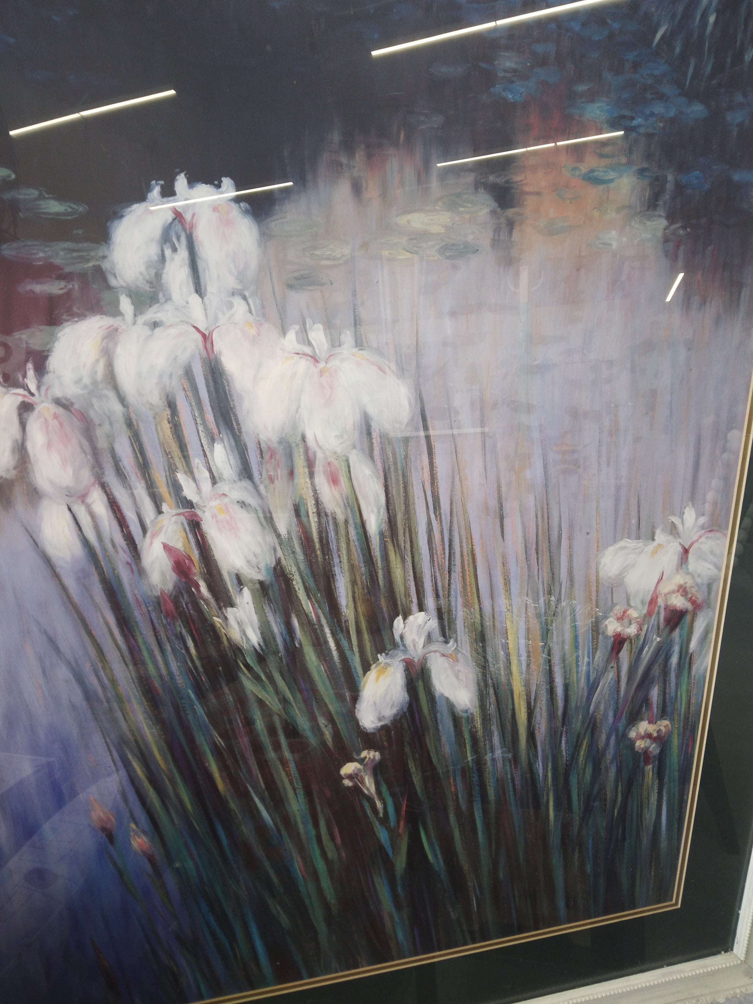 Greg Singley Wild Irises Decorative Framed Impressionist Print