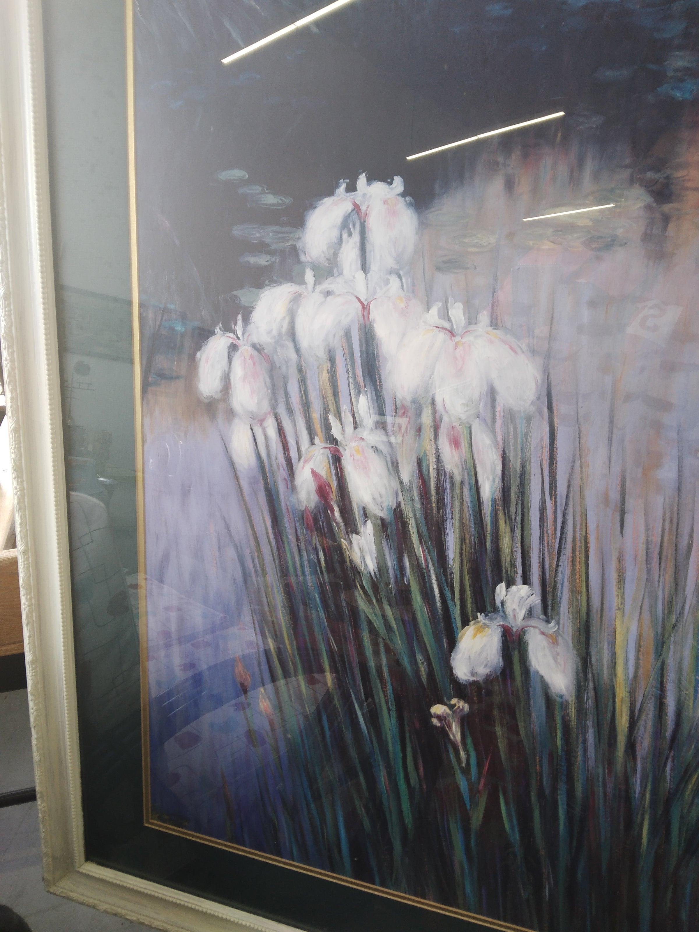 Greg Singley Wild Irises Decorative Framed Impressionist Print Greg Singley Wild Irises Decorative Framed Impressionist Print